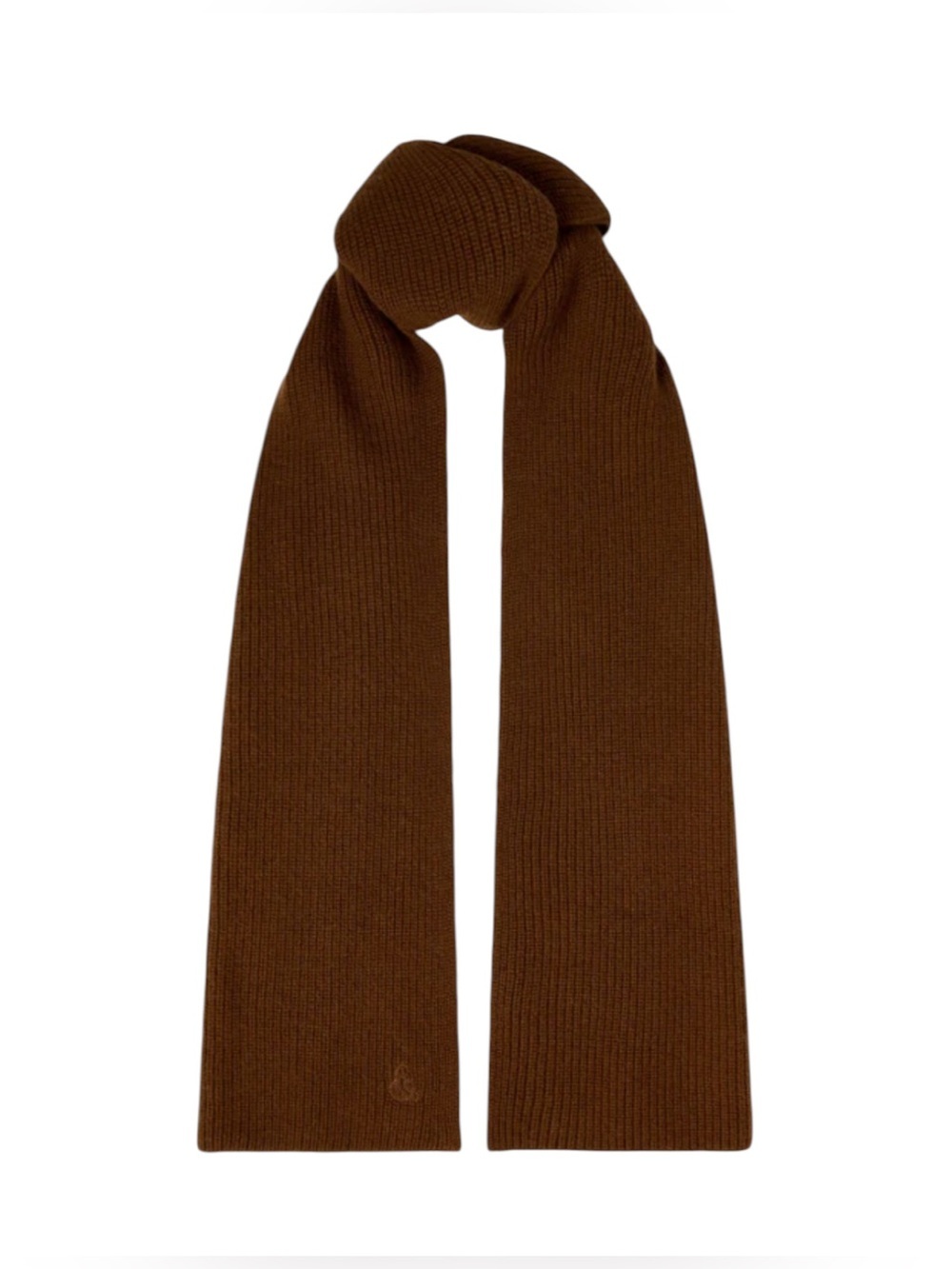 Nwt Rise & Fall Men’s Cozy Oversized Ribbed Merino Wool Cashmere Scarf Brown — image 3 of 8